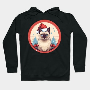 Siamese Cat Xmas, Love Cats Hoodie